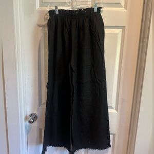 Black Ankle-Length Women's Pants